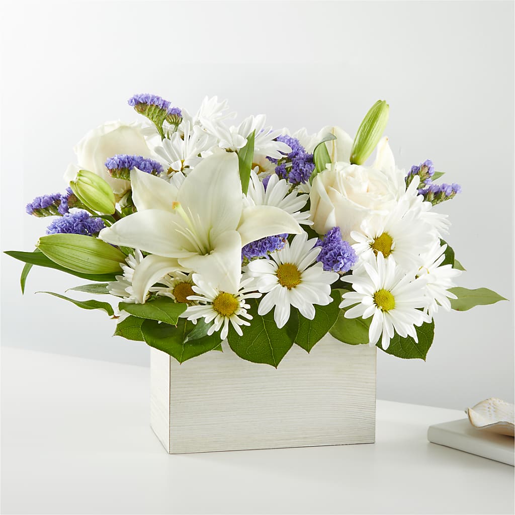 Beyond Blue Box Bouquet – HEARTS & FLOWERS FLORIST, Pine Bush NY