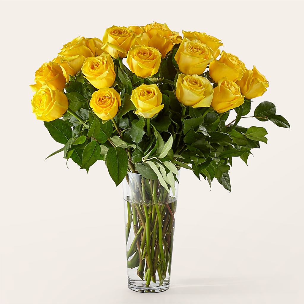 Long Stem Yellow Rose Bouquet – HEARTS & FLOWERS FLORIST, Pine Bush NY
