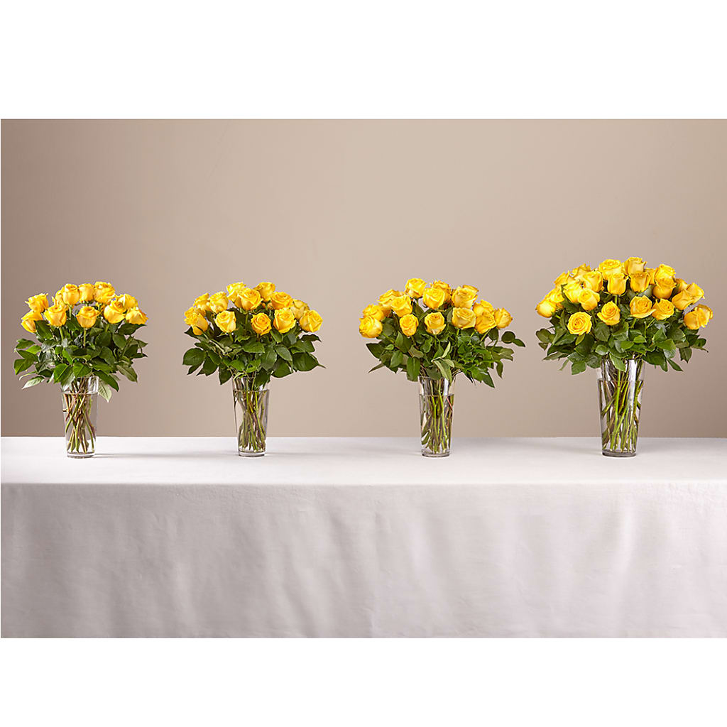 Long Stem Yellow Rose Bouquet – HEARTS & FLOWERS FLORIST, Pine Bush NY