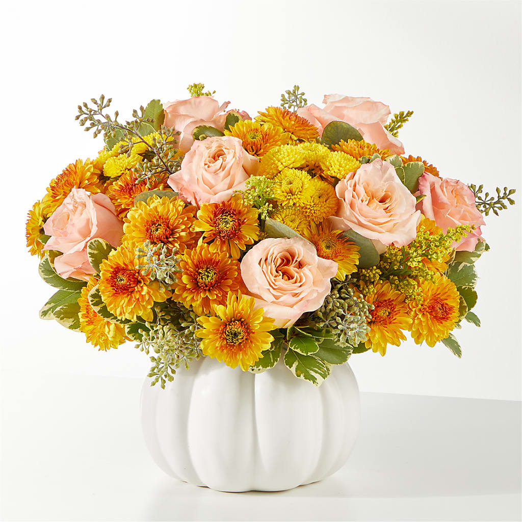 Peachy Pumpkin – HEARTS & FLOWERS FLORIST, Pine Bush NY