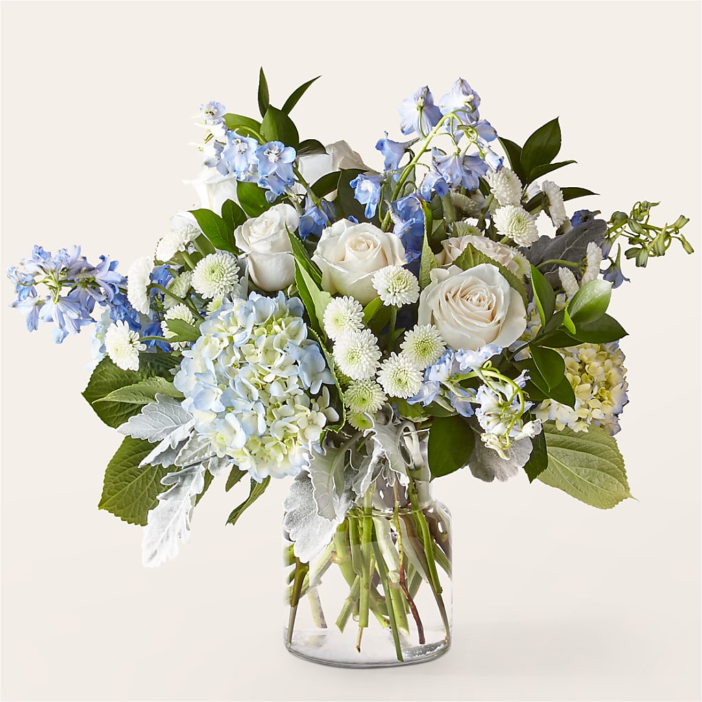 Clear Skies Bouquet – HEARTS & FLOWERS FLORIST, Pine Bush NY