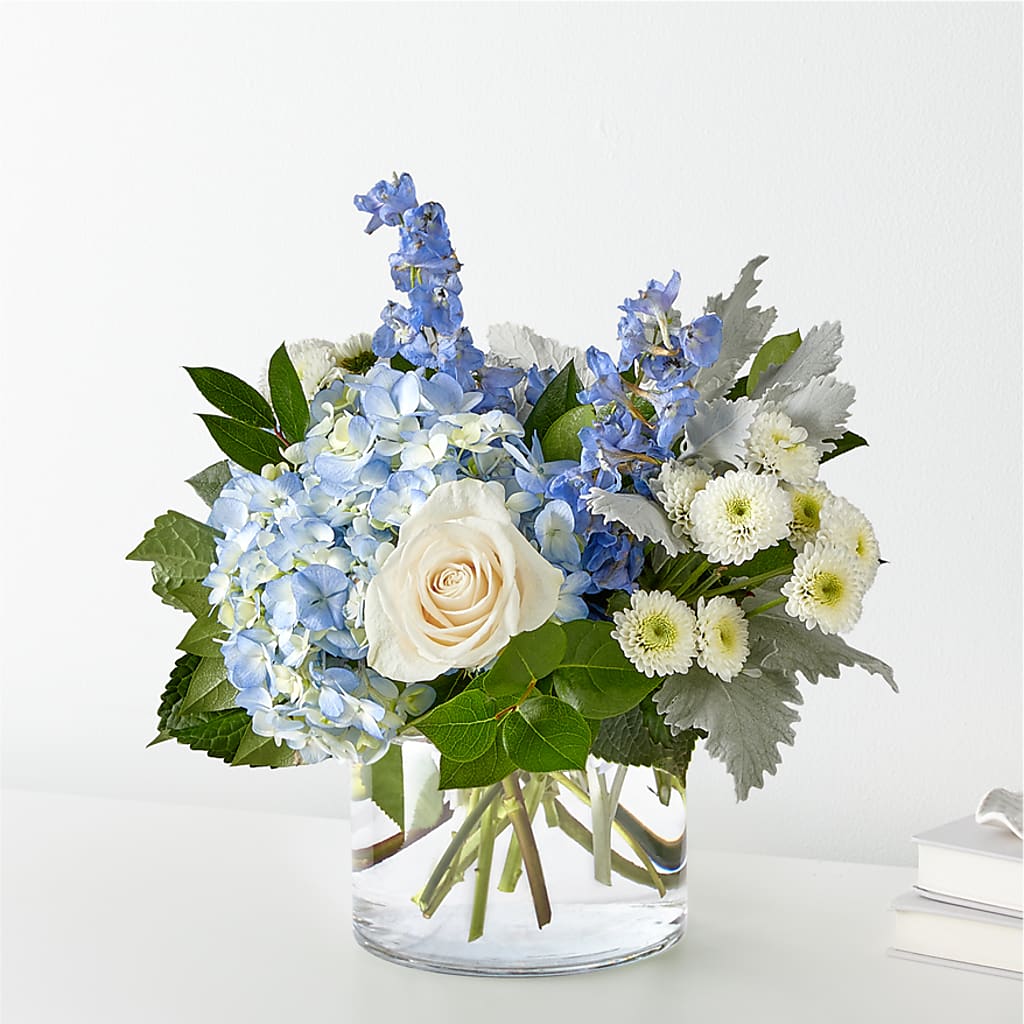Clear Skies Bouquet – HEARTS & FLOWERS FLORIST, Pine Bush NY