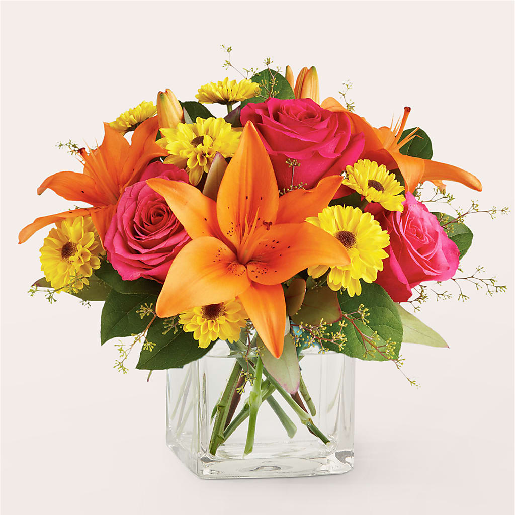 Neon Lights Bouquet – HEARTS & FLOWERS FLORIST, Pine Bush NY