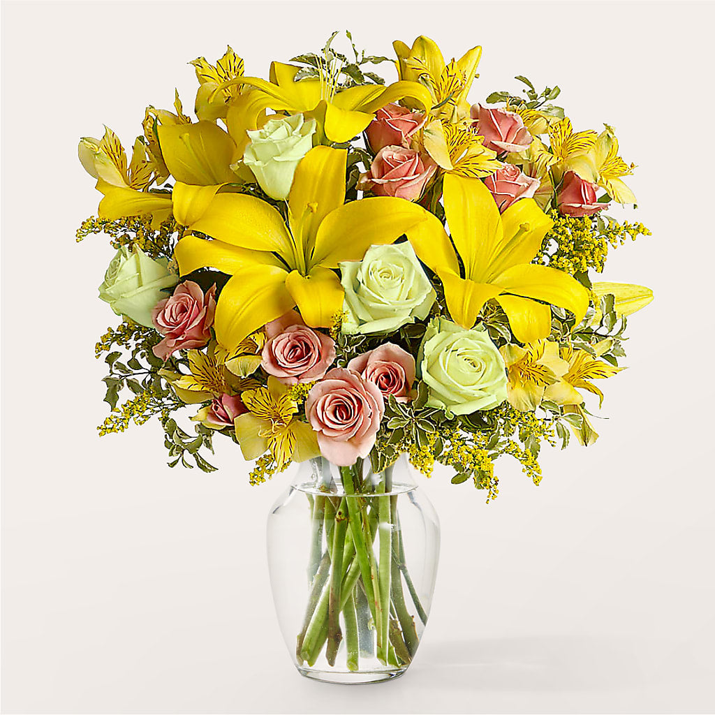Sunburst Bouquet – HEARTS & FLOWERS FLORIST, Pine Bush NY