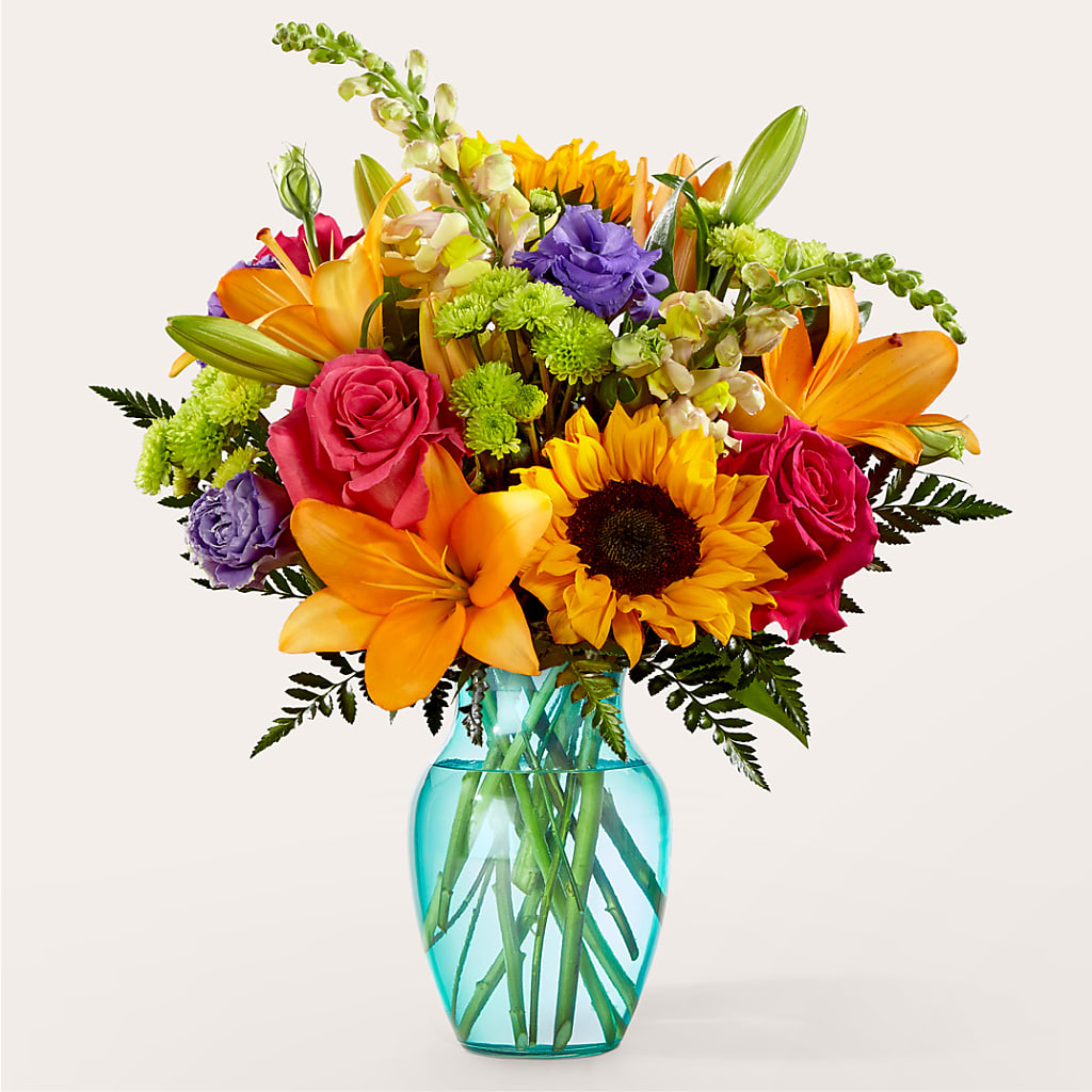 Double Rainbow Bouquet – HEARTS & FLOWERS FLORIST, Pine Bush NY