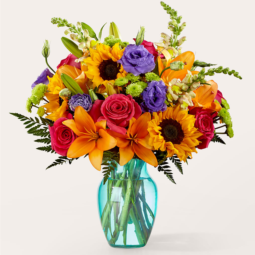 Double Rainbow Bouquet – HEARTS & FLOWERS FLORIST, Pine Bush NY