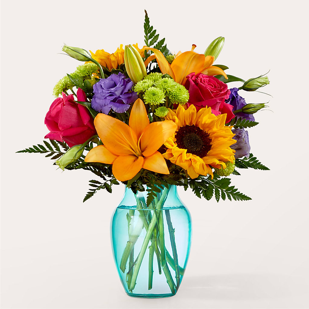 Double Rainbow Bouquet – HEARTS & FLOWERS FLORIST, Pine Bush NY