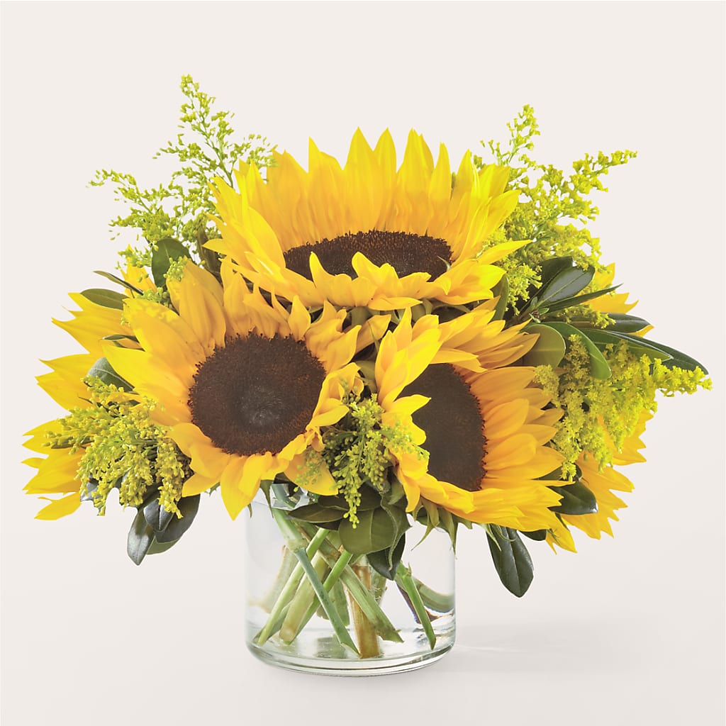 Beaming Sunflower Bouquet – HEARTS & FLOWERS FLORIST, Pine Bush NY