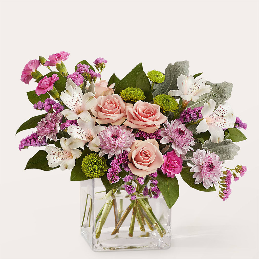 Pink Suede Bouquet – HEARTS & FLOWERS FLORIST, Pine Bush NY