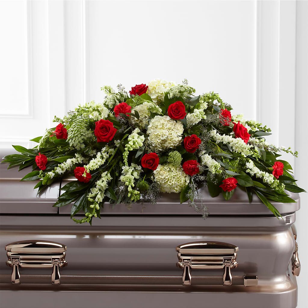 Sincerity Casket Spray – HEARTS & FLOWERS FLORIST, Pine Bush NY