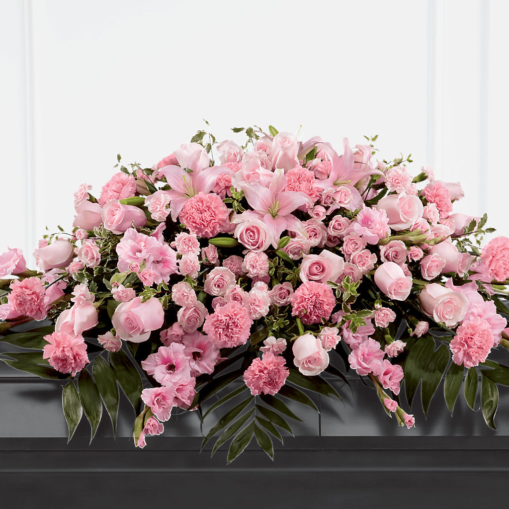 Garden of Comfort Casket Spray (Standard) – HEARTS & FLOWERS FLORIST, Pine Bush NY