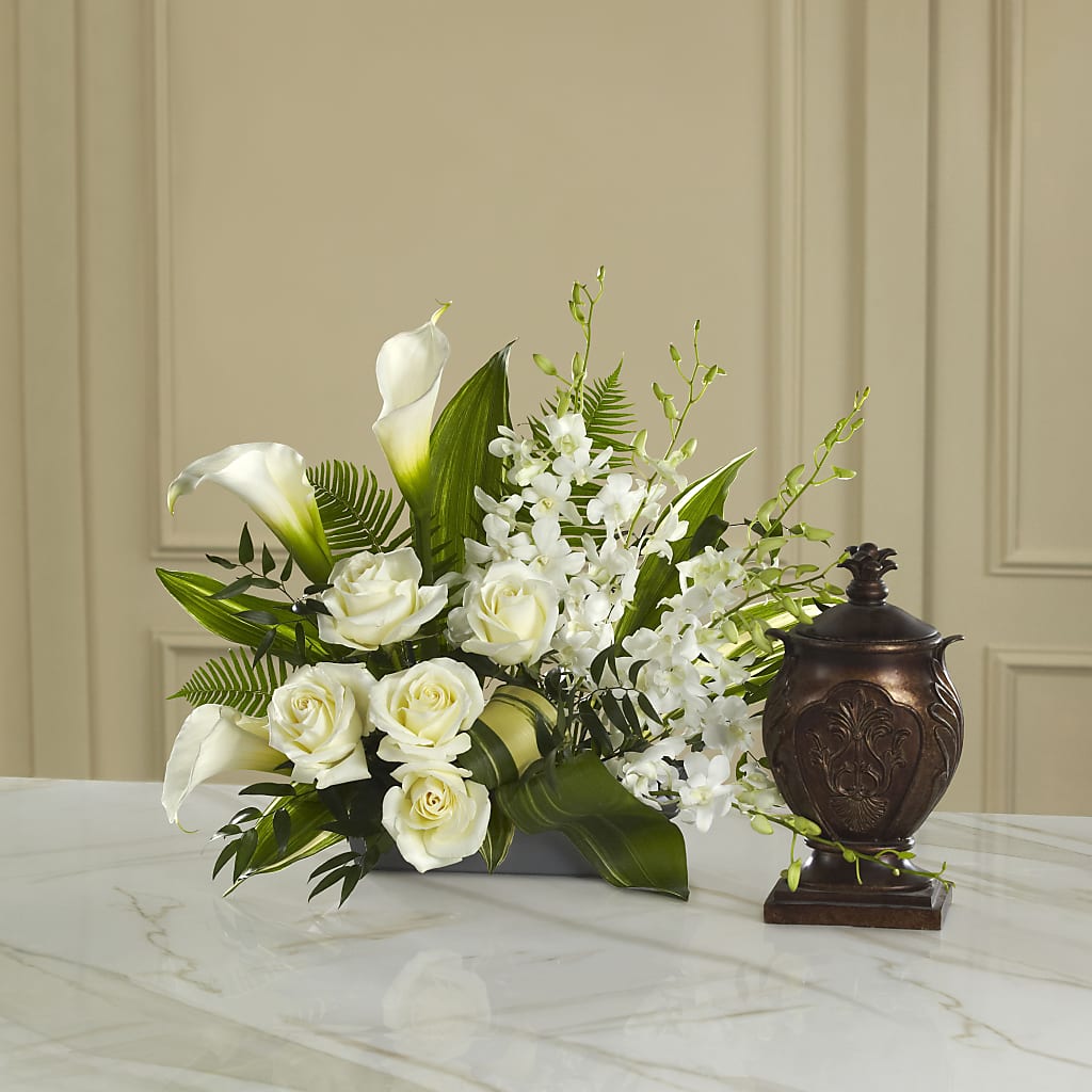 At Peace Arrangement – HEARTS & FLOWERS FLORIST, Pine Bush NY