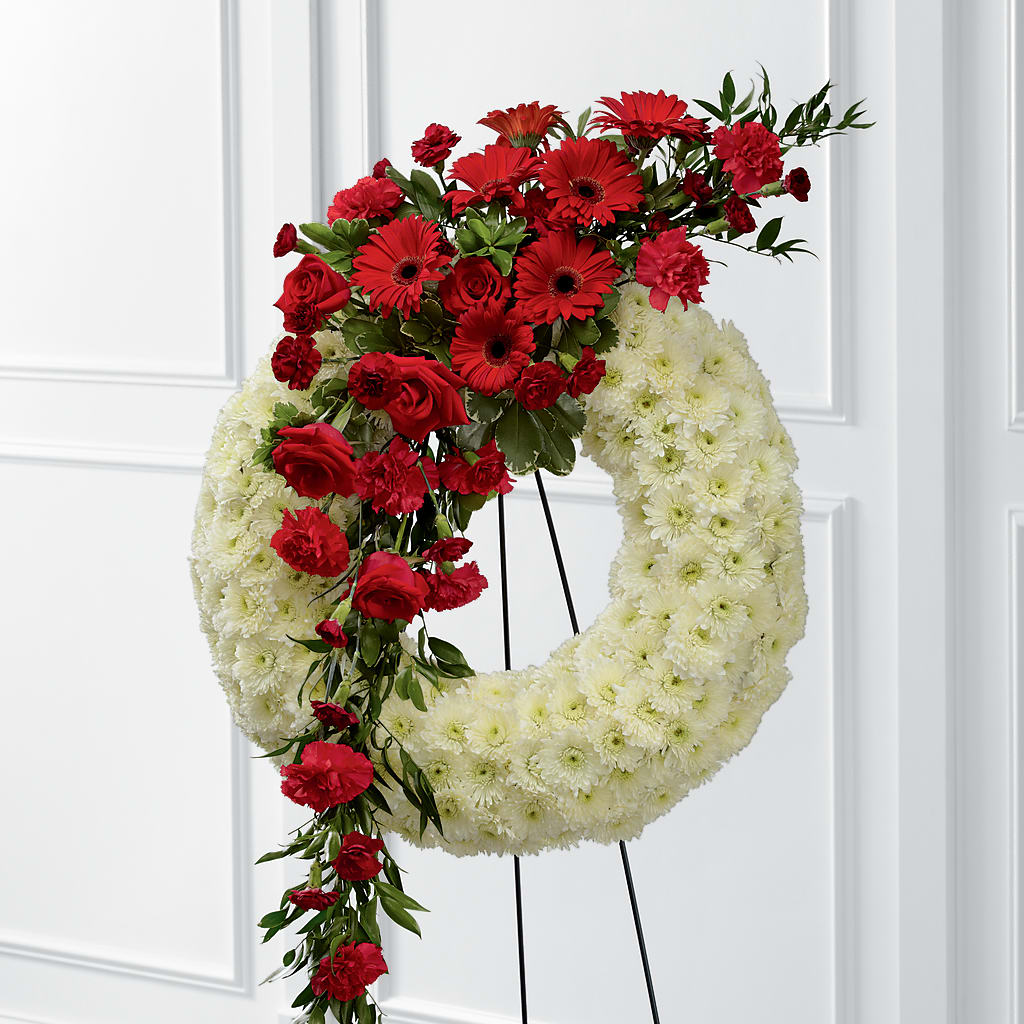 Graceful Tribute Wreath – HEARTS & FLOWERS FLORIST, Pine Bush NY