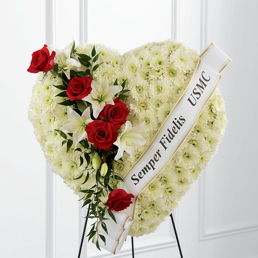 Heartfelt Hero Standing Heart – HEARTS & FLOWERS FLORIST, Pine Bush NY