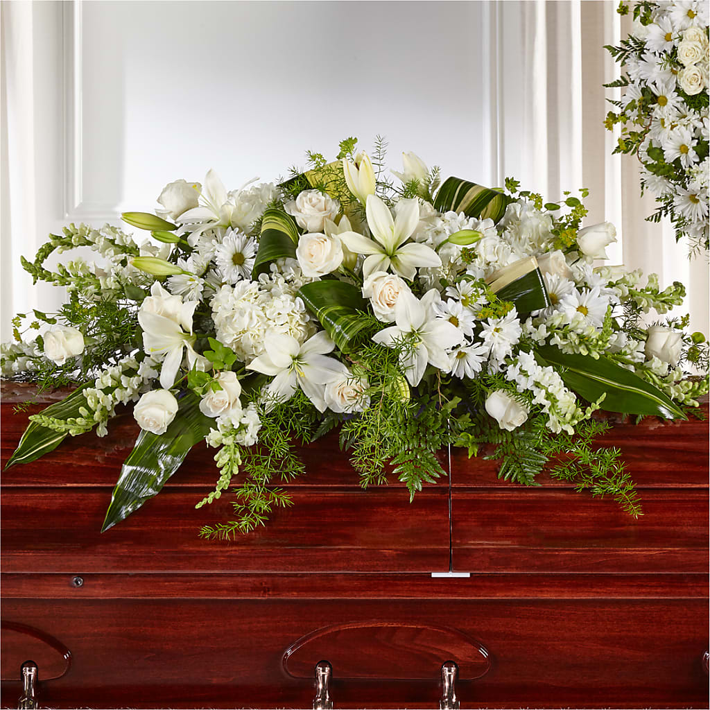 Abundance Casket Spray – HEARTS & FLOWERS FLORIST, Pine Bush NY