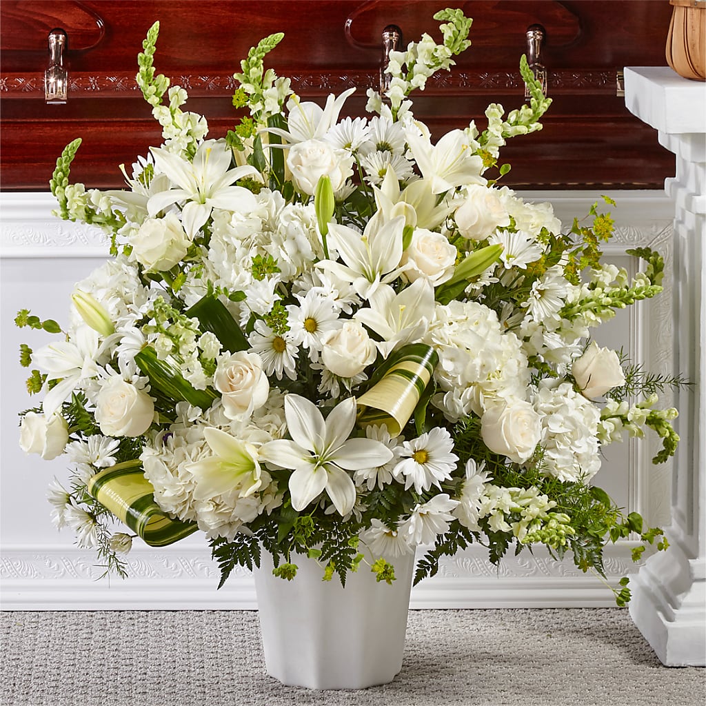 Thoughts of Tranquility Floor Basket – HEARTS & FLOWERS FLORIST, Pine Bush NY