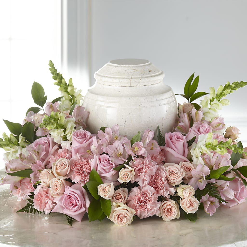 Blooms of Hope Cremation Adornment – HEARTS & FLOWERS FLORIST, Pine Bush NY