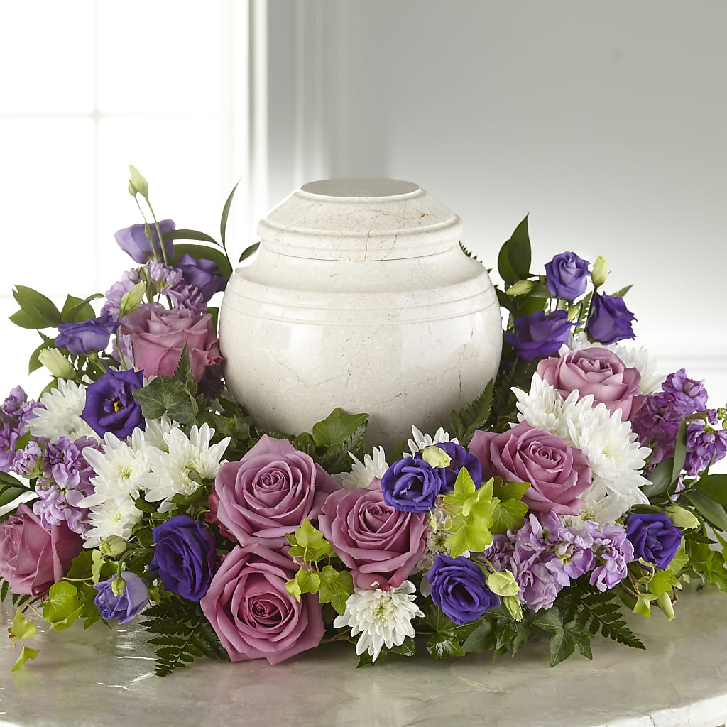 Blooming Sympathy Cremation Adornment – HEARTS & FLOWERS FLORIST, Pine Bush NY