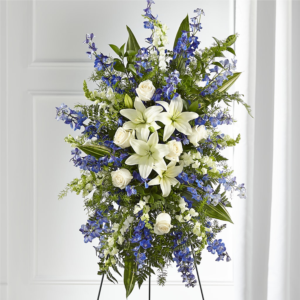 Faithful Friend Standing Spray – HEARTS & FLOWERS FLORIST, Pine Bush NY