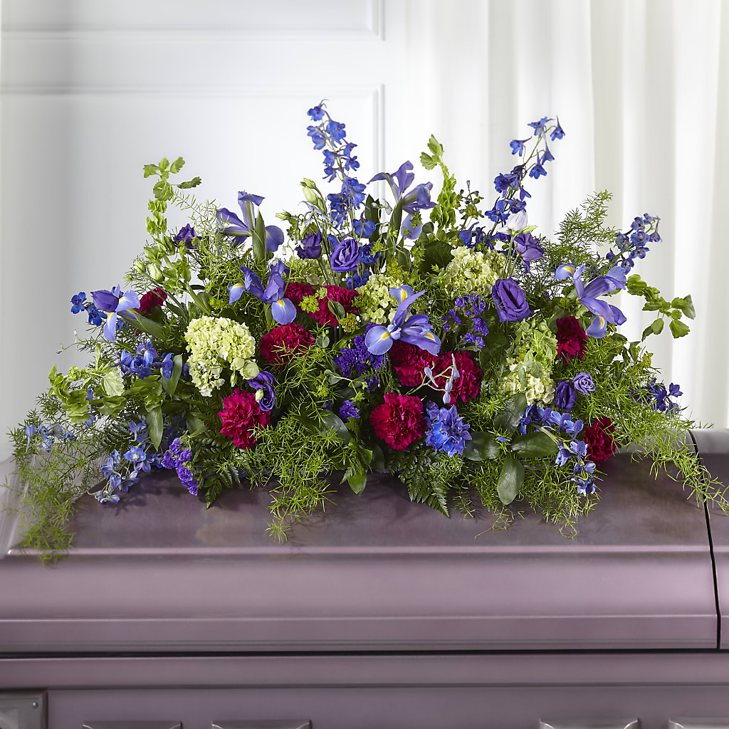 Always Treasured Casket Spray – HEARTS & FLOWERS FLORIST, Pine Bush NY
