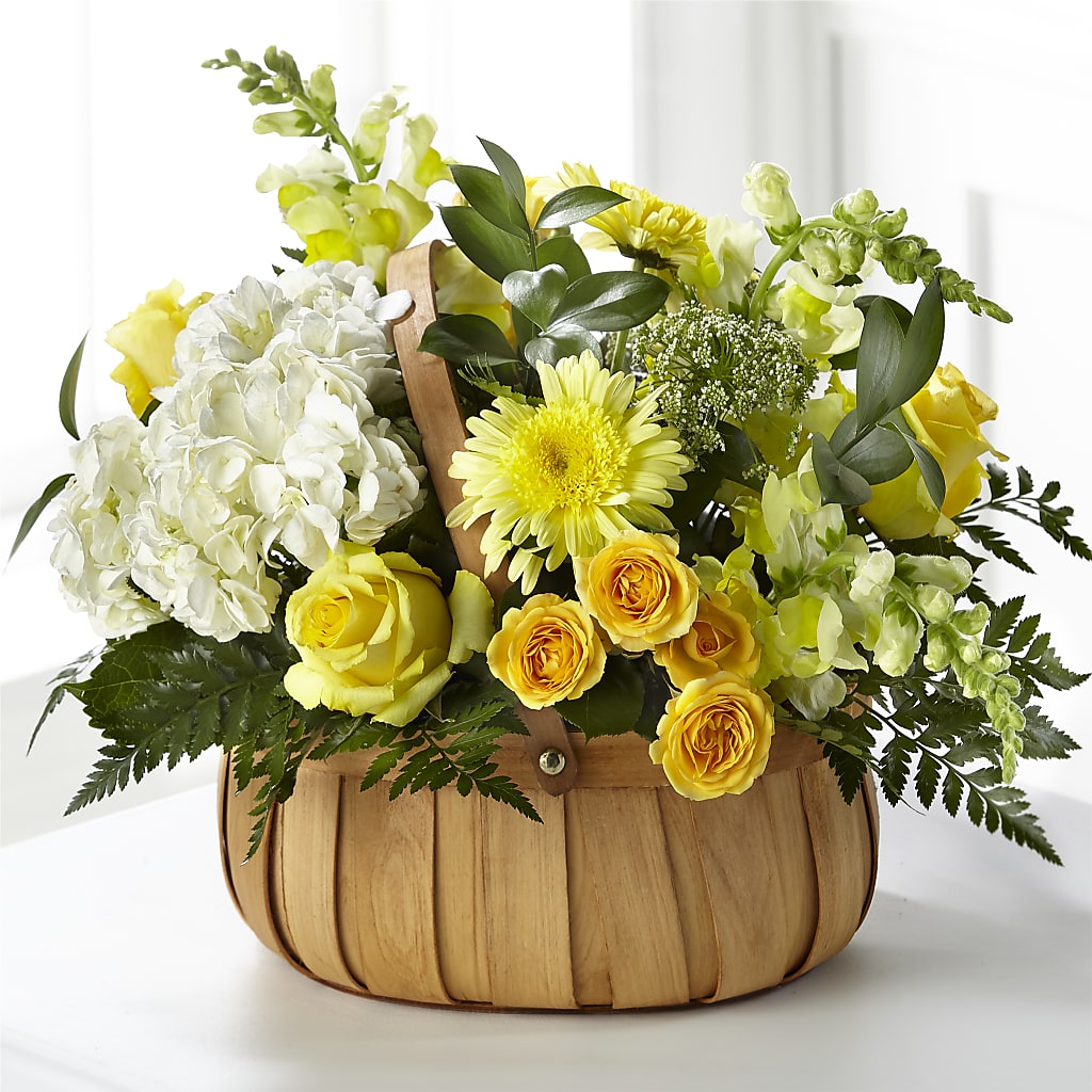 Rustic Remembrance Basket – HEARTS & FLOWERS FLORIST, Pine Bush NY