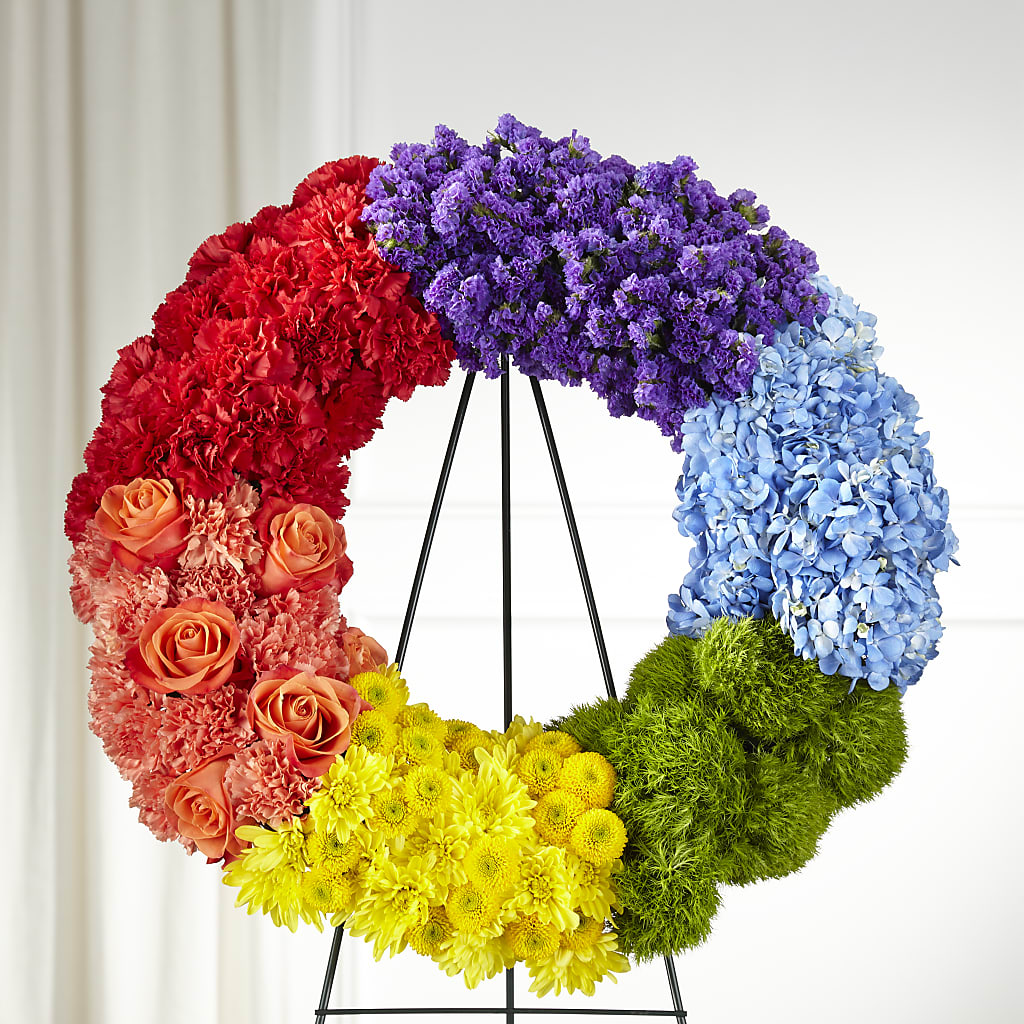 Circle of Love Wreath – HEARTS & FLOWERS FLORIST, Pine Bush NY