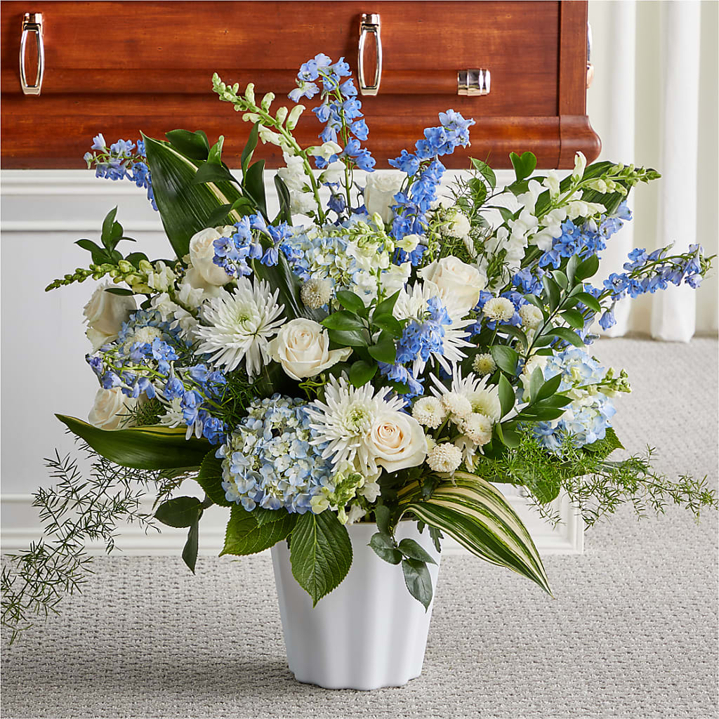 Everlasting Memories Floor Basket – HEARTS & FLOWERS FLORIST, Pine Bush NY
