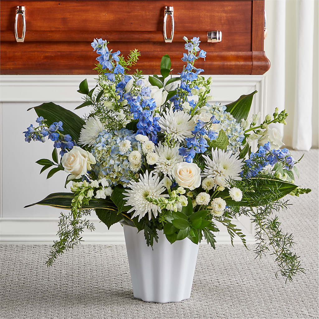 Everlasting Memories Floor Basket – HEARTS & FLOWERS FLORIST, Pine Bush NY