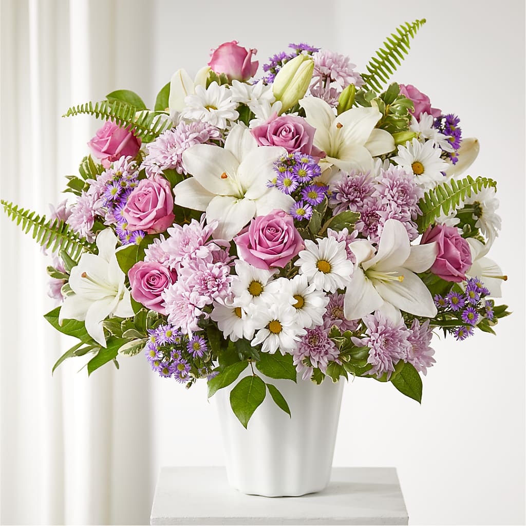 Warmest Thoughts Tabletop Basket – HEARTS & FLOWERS FLORIST, Pine Bush NY