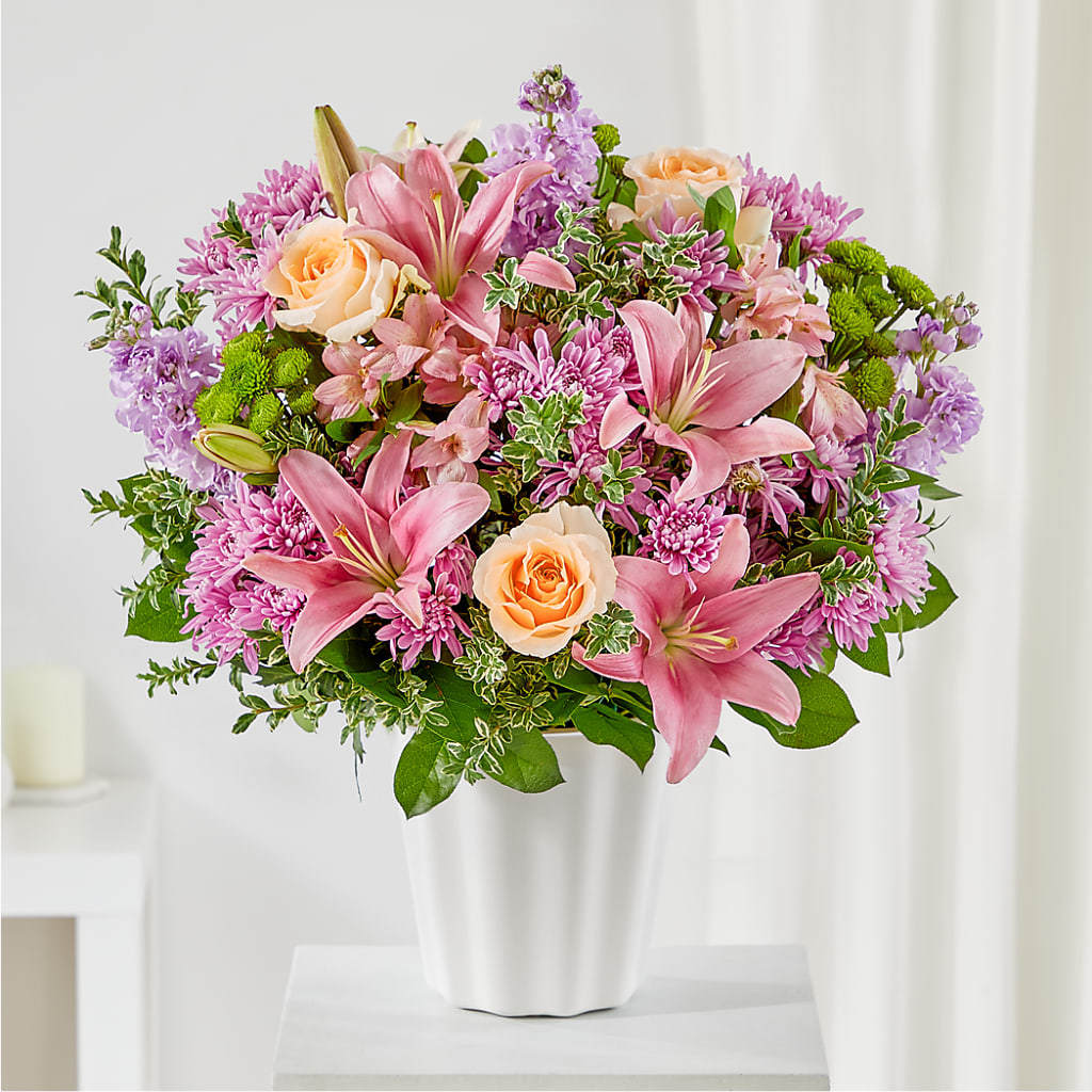Supportive Embrace Tabletop Basket – HEARTS & FLOWERS FLORIST, Pine Bush NY