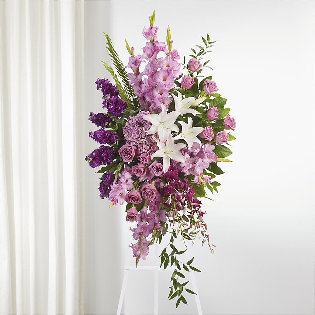 Never Alone Standing Spray – HEARTS & FLOWERS FLORIST, Pine Bush NY