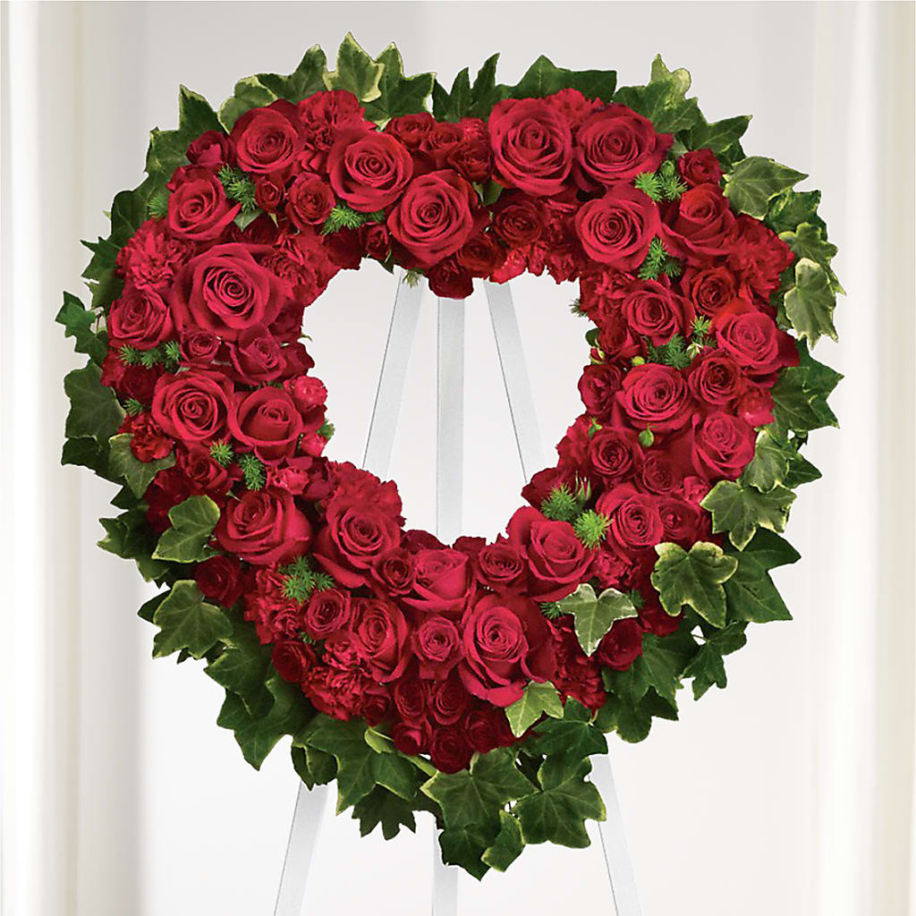Wholehearted Standing Spray – HEARTS & FLOWERS FLORIST, Pine Bush NY