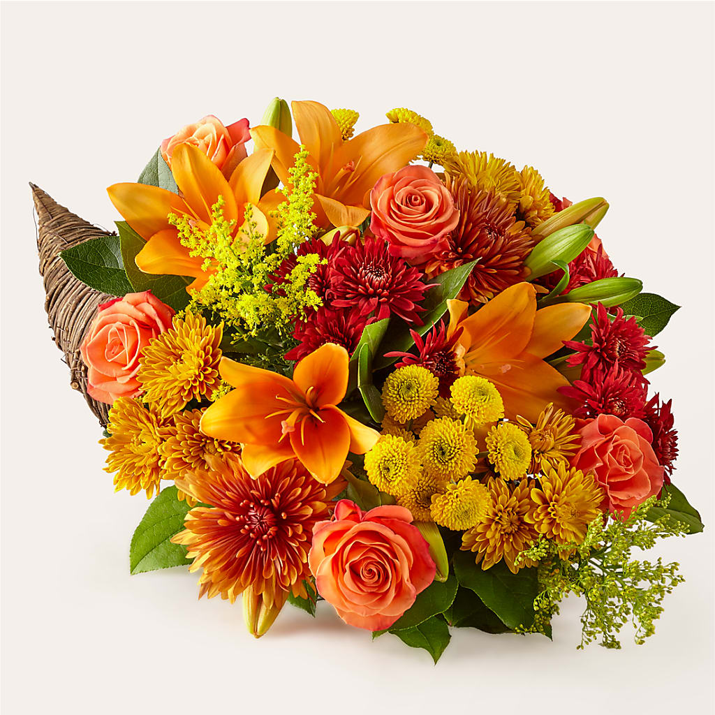 Feast of Color Cornucopia – HEARTS & FLOWERS FLORIST, Pine Bush NY