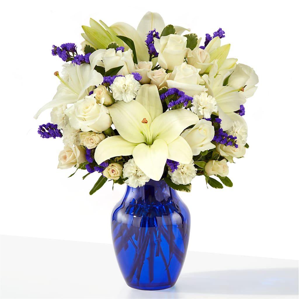 Sapphire Rush Bouquet – HEARTS & FLOWERS FLORIST, Pine Bush NY