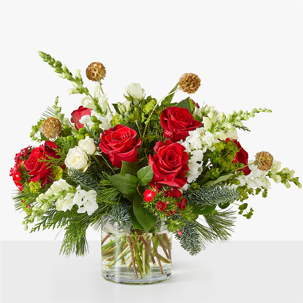 Deck the Halls Bouquet – HEARTS & FLOWERS FLORIST, Pine Bush NY