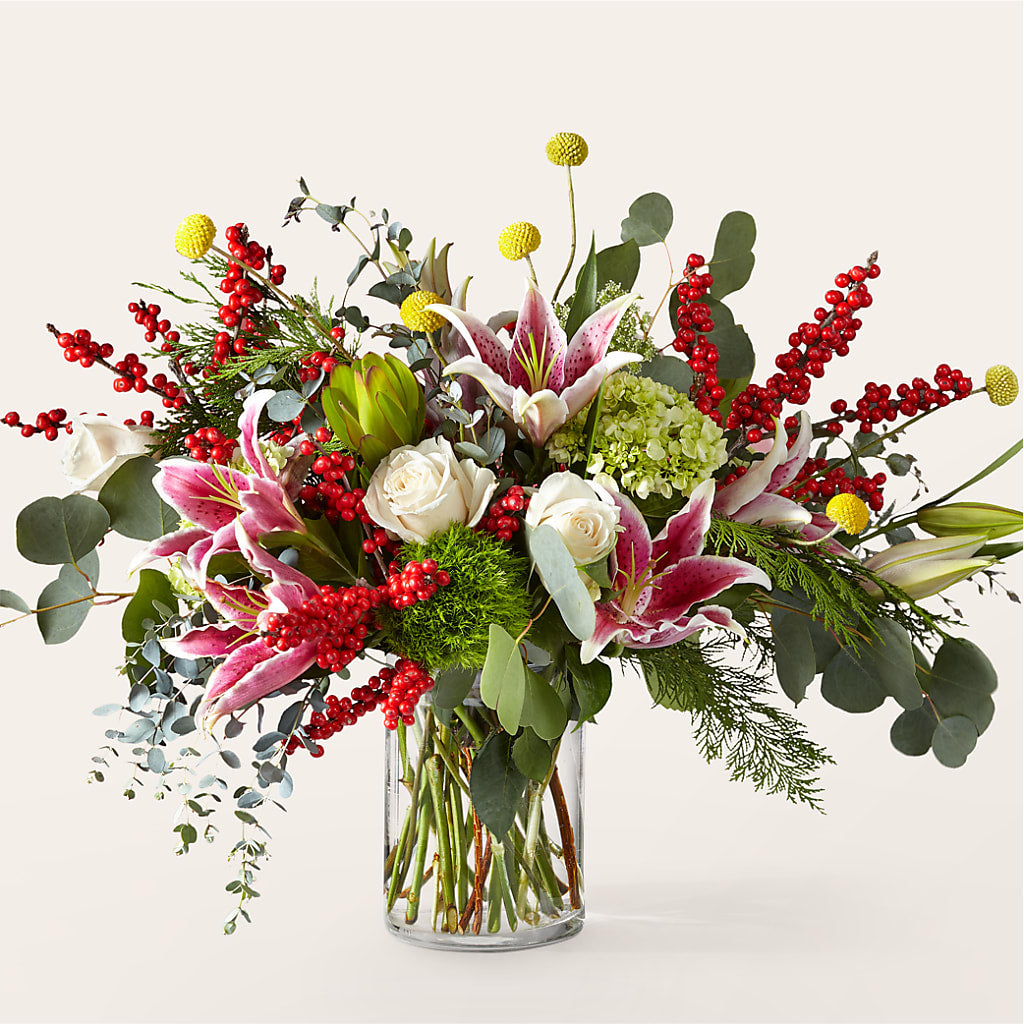 Berry & Bright Bouquet – HEARTS & FLOWERS FLORIST, Pine Bush NY