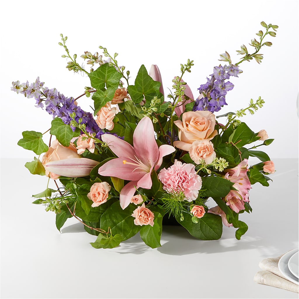 Blossom Time Centerpiece – HEARTS & FLOWERS FLORIST, Pine Bush NY