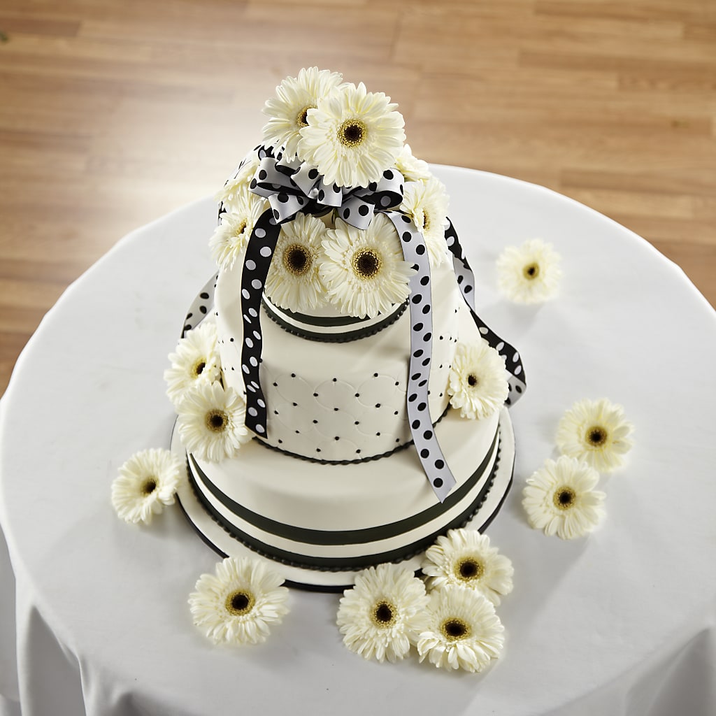 Simple Sophistication Cake Décor – HEARTS & FLOWERS FLORIST, Pine Bush NY