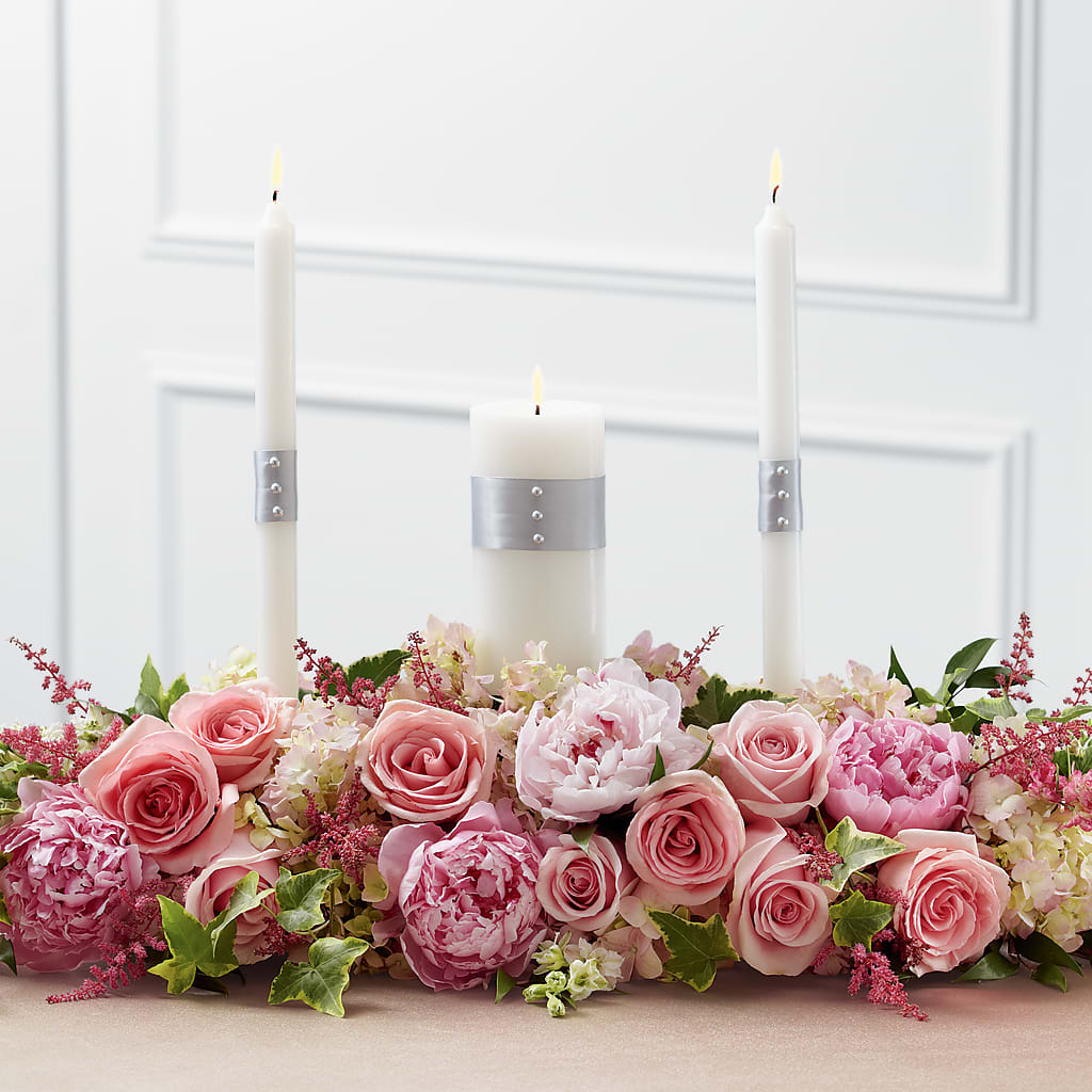 Worldwide Romance Unity Candle Arrangement – HEARTS & FLOWERS FLORIST, Pine Bush NY