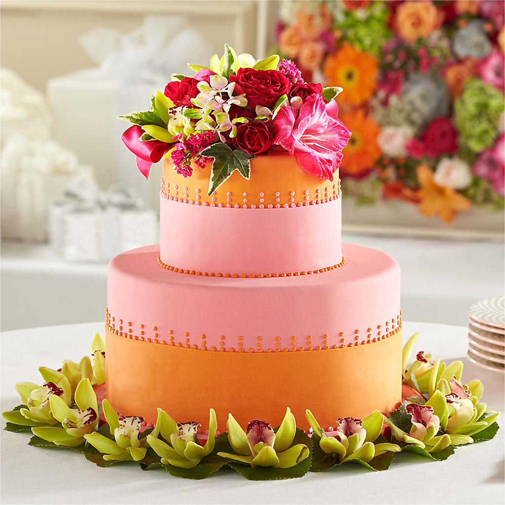 Sweet Citrus Cake Decor – HEARTS & FLOWERS FLORIST, Pine Bush NY