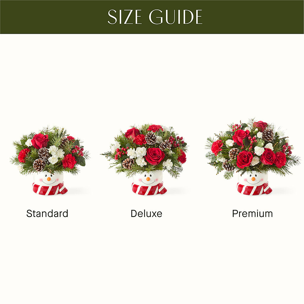 Jolly Snowman Bouquet – HEARTS & FLOWERS FLORIST, Pine Bush NY