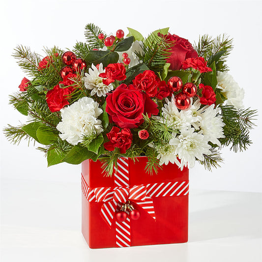 Presents Under the Tree Bouquet – HEARTS & FLOWERS FLORIST, Pine Bush NY