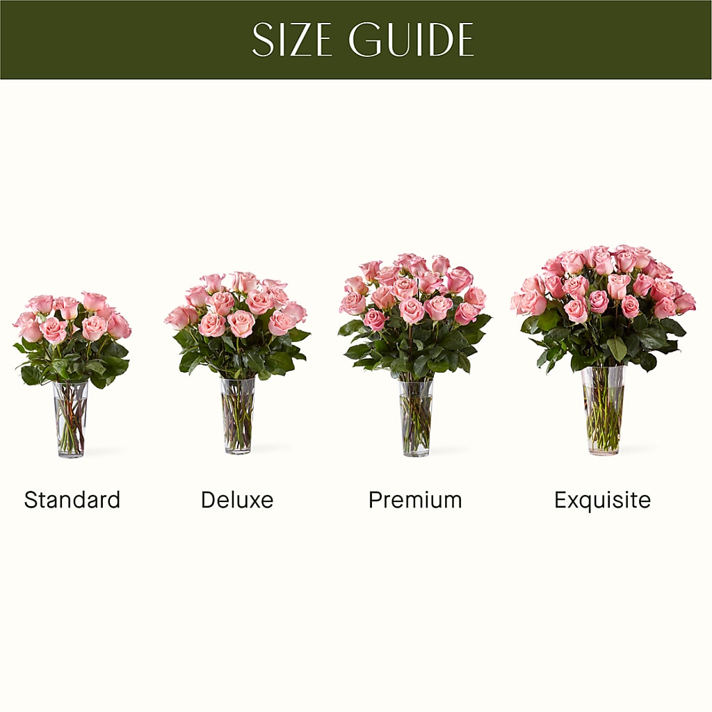 Long Stem Pink Rose Bouquet – HEARTS & FLOWERS FLORIST, Pine Bush NY