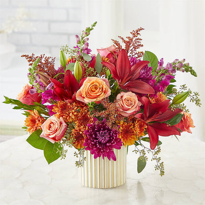 Burgundy Landscape Bouquet – HEARTS & FLOWERS FLORIST, Pine Bush NY