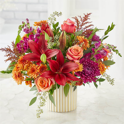 Burgundy Landscape Bouquet – HEARTS & FLOWERS FLORIST, Pine Bush NY