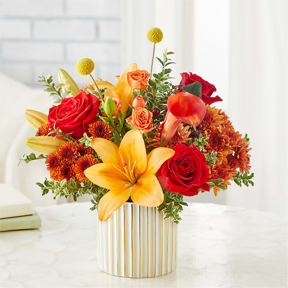 Scarlet Skies Bouquet – HEARTS & FLOWERS FLORIST, Pine Bush NY
