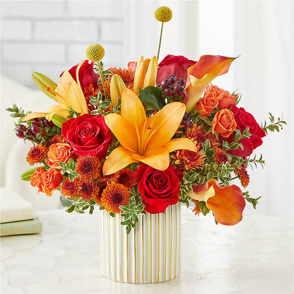 Scarlet Skies Bouquet – HEARTS & FLOWERS FLORIST, Pine Bush NY