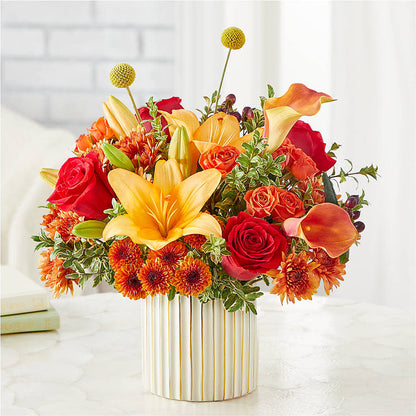 Scarlet Skies Bouquet – HEARTS & FLOWERS FLORIST, Pine Bush NY