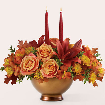 Harvest Table Centerpiece – HEARTS & FLOWERS FLORIST, Pine Bush NY