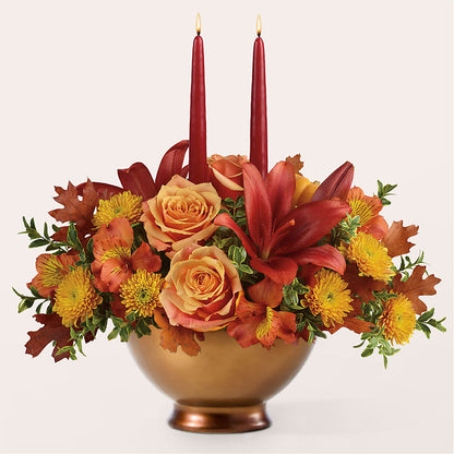 Harvest Table Centerpiece – HEARTS & FLOWERS FLORIST, Pine Bush NY